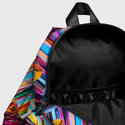 Детский рюкзак Разноцветная фольга, цвет: 3D-принт — фото 2