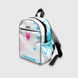 Детский рюкзак Poppy Playtime neon gradient style по-центру, цвет: 3D-принт — фото 2