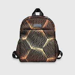 Детский рюкзак Узоры в форме сот с огненным переливом