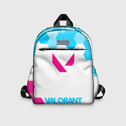 Детский рюкзак Valorant neon gradient style по-центру