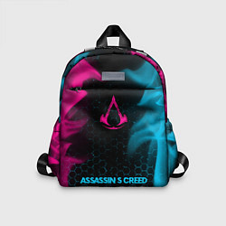 Детский рюкзак Assassins Creed - neon gradient по-центру