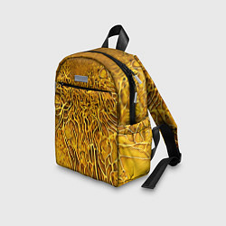 Детский рюкзак Жёлтый симбионт абстракция, цвет: 3D-принт — фото 2