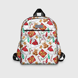 Детский рюкзак Новогодний паттерн 2025