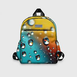 Детский рюкзак Крупные капли на цветном фоне