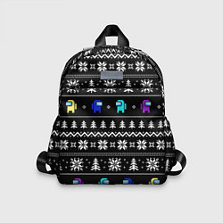 Детский рюкзак Ornament - Among Us new year, цвет: 3D-принт