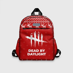 Детский рюкзак Новогодний Dead by Daylight с оленями, цвет: 3D-принт