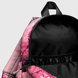 Детский рюкзак Лось в розовом лесу, цвет: 3D-принт — фото 2