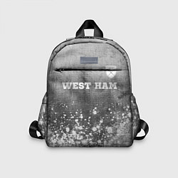 Детский рюкзак West Ham - grey gradient посередине
