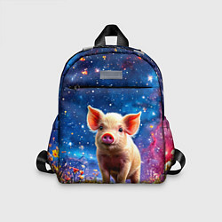 Детский рюкзак Поросенок и звездное небо, цвет: 3D-принт