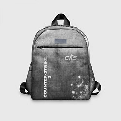 Детский рюкзак Counter-Strike 2 - grey gradient вертикально, цвет: 3D-принт