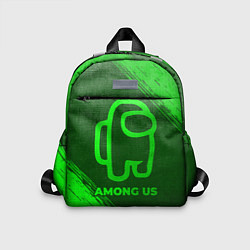 Детский рюкзак Among Us - green gradient, цвет: 3D-принт