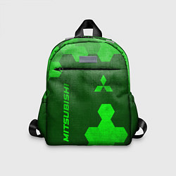 Детский рюкзак Mitsubishi - green gradient вертикально