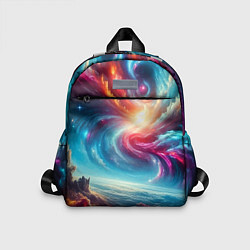 Детский рюкзак Fantastic neon space landscape - ai art fantasy, цвет: 3D-принт