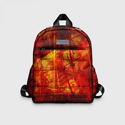 Детский рюкзак Абстракция - red grunge tear