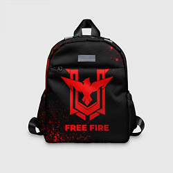 Детский рюкзак Free Fire - red gradient, цвет: 3D-принт