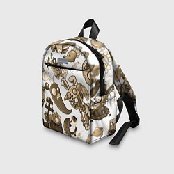 Детский рюкзак Растения против зомби в бежевых тонах, цвет: 3D-принт — фото 2