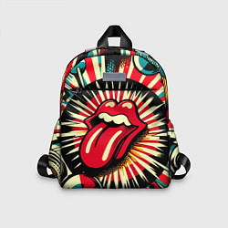 Детский рюкзак Logo of the Rolling Stones - pop art