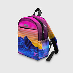 Детский рюкзак Неоновый закат, цвет: 3D-принт — фото 2