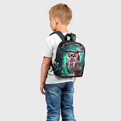 Детский рюкзак Волшебная сова в самоцветном лесу, цвет: 3D-принт — фото 2