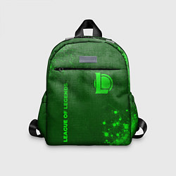 Детский рюкзак League of Legends - green gradient вертикально