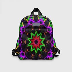 Детский рюкзак Неоновая геометрия узоры