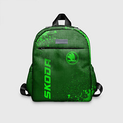 Детский рюкзак Skoda - green gradient вертикально