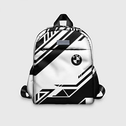 Детский рюкзак BMW geometry black, цвет: 3D-принт