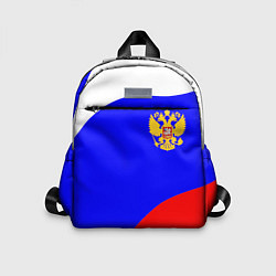 Детский рюкзак Россия волна и герб, цвет: 3D-принт