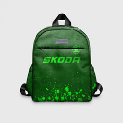 Детский рюкзак Skoda - green gradient посередине