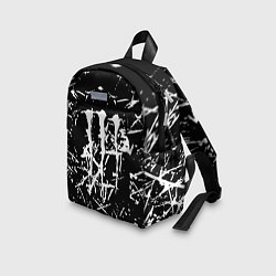 Детский рюкзак Monster energy белые штрихи краско, цвет: 3D-принт — фото 2