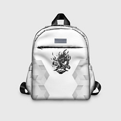 Детский рюкзак Cyberpunk 2077 white poly