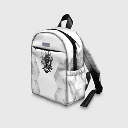 Детский рюкзак Cyberpunk 2077 white poly, цвет: 3D-принт — фото 2