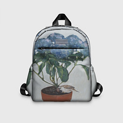 Детский рюкзак Спящий воробушек на гортензии, цвет: 3D-принт