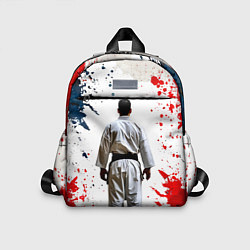 Детский рюкзак Борец айкидо на белом, цвет: 3D-принт