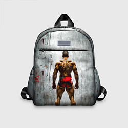 Детский рюкзак Рестлер на синем, цвет: 3D-принт