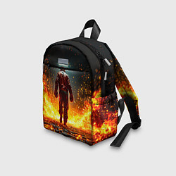 Детский рюкзак Боксер в огне, цвет: 3D-принт — фото 2