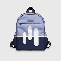 Детский рюкзак Сине-сиреневый чёрточки