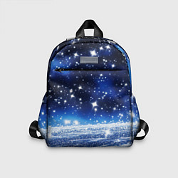 Детский рюкзак Космический синий абстрактный фон - текстура, цвет: 3D-принт