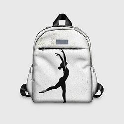 Детский рюкзак Спортивная гимнастика на белом, цвет: 3D-принт