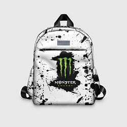 Детский рюкзак Monster energy брызги красок, цвет: 3D-принт