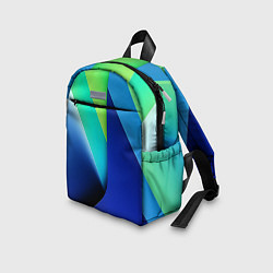 Детский рюкзак Color blue green, цвет: 3D-принт — фото 2