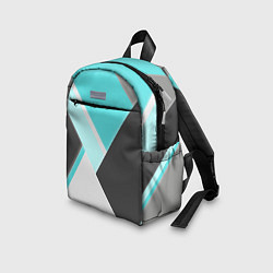 Детский рюкзак Color black blue, цвет: 3D-принт — фото 2