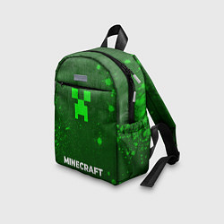 Детский рюкзак Minecraft - green gradient по-центру, цвет: 3D-принт — фото 2