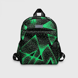 Детский рюкзак A light green triangle with dots, цвет: 3D-принт
