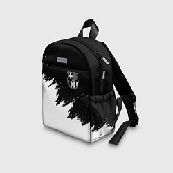 Детский рюкзак Barcelona черно белые краски, цвет: 3D-принт — фото 2