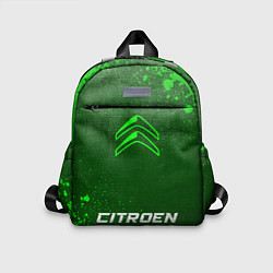 Детский рюкзак Citroen - green gradient по-центру, цвет: 3D-принт