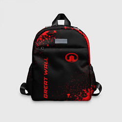 Детский рюкзак Great Wall - red gradient вертикально, цвет: 3D-принт