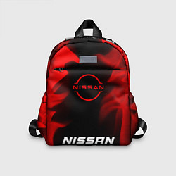 Детский рюкзак Nissan - red gradient по-центру, цвет: 3D-принт