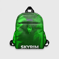 Детский рюкзак Skyrim - green gradient по-центру