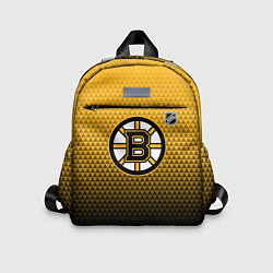Детский рюкзак Бостон Брюинз - геометрический градиент, цвет: 3D-принт